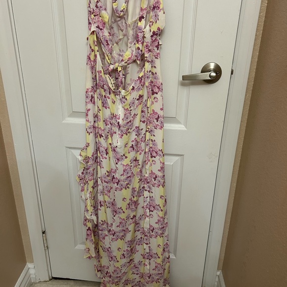 For the Love of Lemons high low Midi Dress - Picture 2 of 4